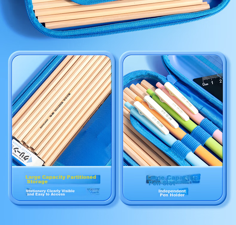 M&G Stationery Primary School Pencil Case Prince EVA Large Capacity Pencil Box Lightweight Durable PP Pencil Case Birthday Gift 6