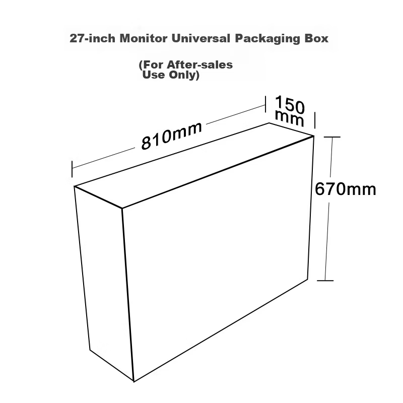 HKC 27-inch Monitor Universal Packaging Box (For After-Sales Use Only, Do Not Purchase) 1