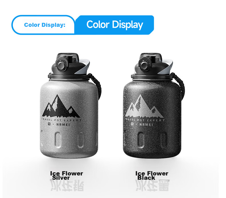 NRMEi Insulated Large Capacity 316L Stainless Steel Tumbler Tea Separation Outdoor Sports Wide Mouth Ice Water Bottle Cup for Men 21