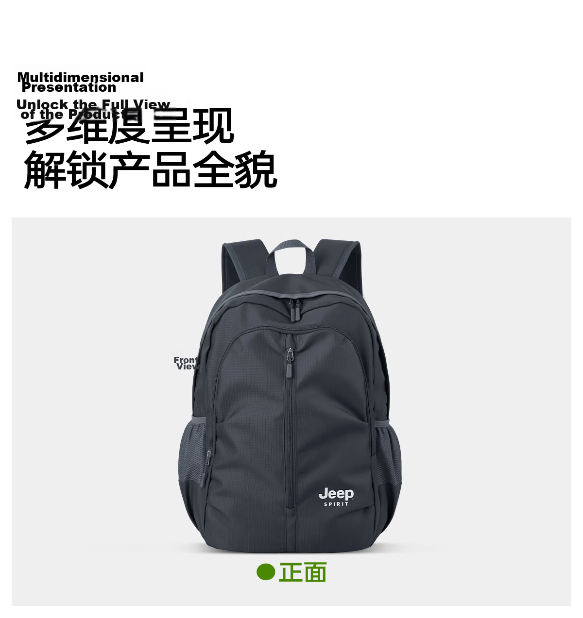 JEEP SPIRIT Lightweight Foldable Hiking Backpack Men's Outdoor Waterproof Large Capacity Lightweight Rucksack 20