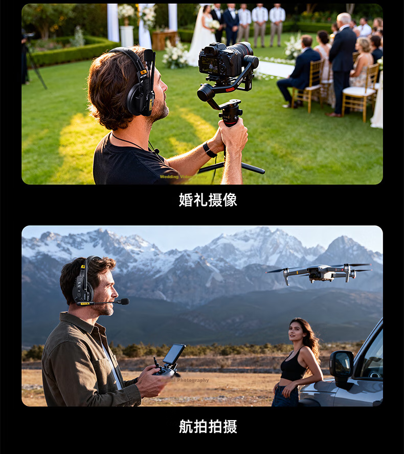 Godox SkyTalk Air Wireless Communication System Master-Slave Mode ENC Noise Reduction Built-in FPC Stable Audio 500m Connection Distance STA-CHO8 Charging Case 6