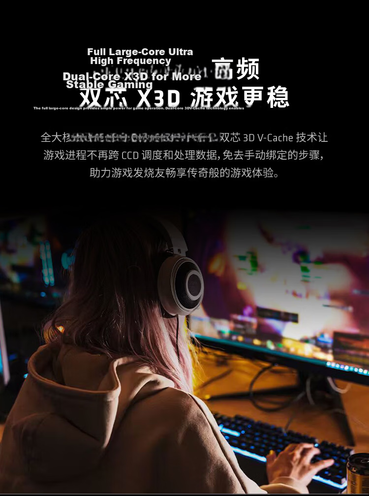 AMD Ryzen 9 9950X3D2 Dual X3D Cache Processor 16-Core 32-Thread 208MB Cache Up to 5.6GHz Boxed CPU Productivity Gaming 5