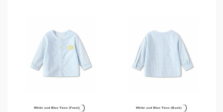 Balabala Kids Baby Long Sleeve Shirt Infant Shirt Boys Girls 2026 New Summer Thin Plaid Stylish Shirt 17