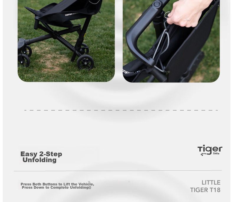 Xiaohuzi Ultra-Light Easy Fold No-Check-In Sunshade Cradle Stroller T18 Military Green 24