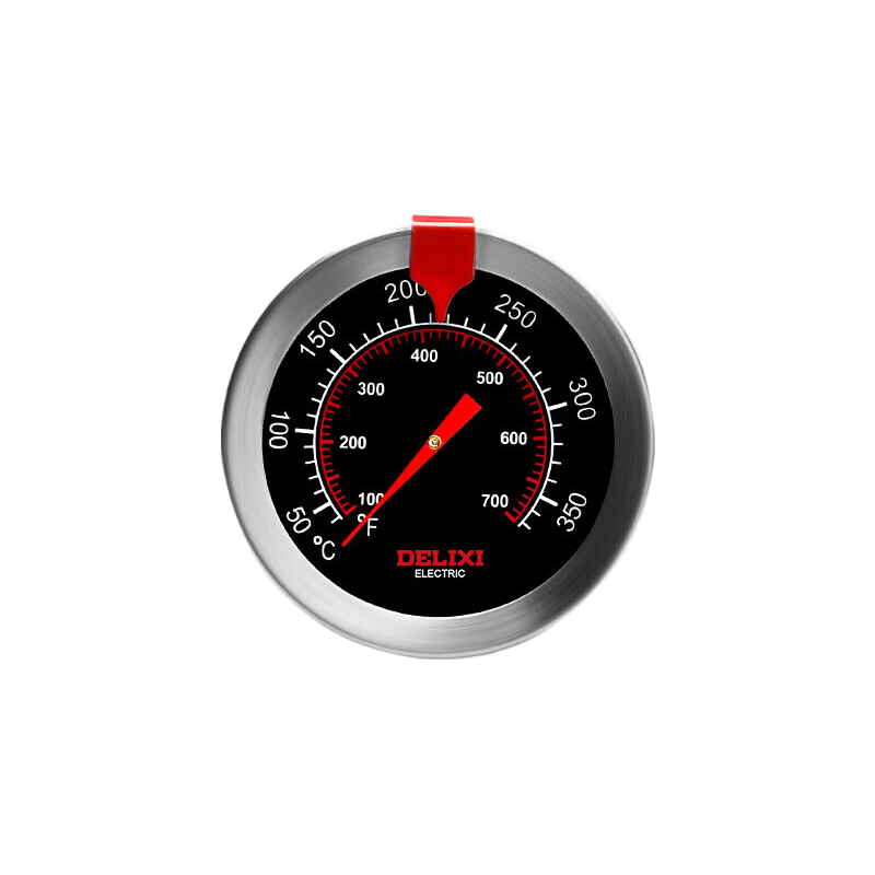 DELIXI ELECTRIC Oil Temperature Gauge, Commercial Kitchen Deep-Frying Thermometer, 50-350°C Stainless Steel Baking And Frying Oil Temperature Meter