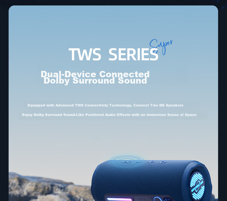 WANYINBA Wireless Bluetooth Speaker 30W High Power 2026 Latest Outdoor Portable Waterproof High-Quality Car Cycling Mini Speaker Large Volume Long Battery Life BBQ Super Bass 12