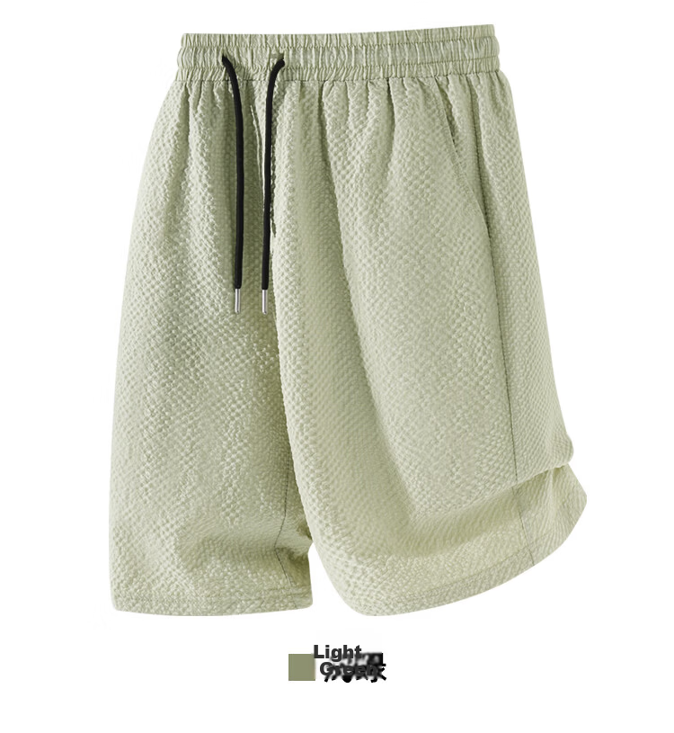 Jeanswest Men's Summer Bubble Gauze Loose Breathable Shorts Youth Cool Beach Mid-Length Pants 13