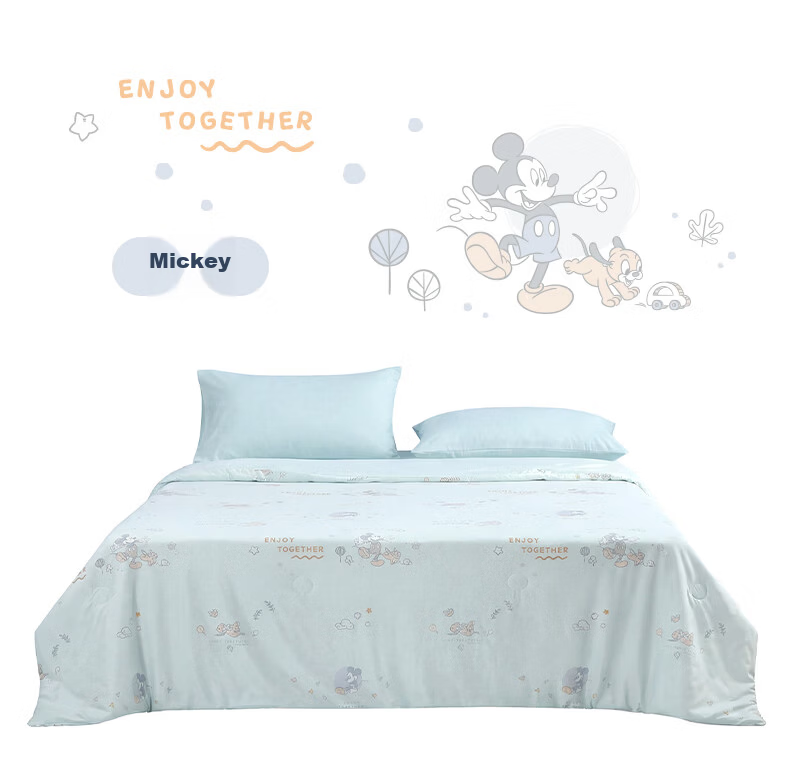 Disney Summer Cooling Quilt Double Air Conditioning Cooling Ice Silk Thin Washable Antibacterial Class A Winnie 200 13