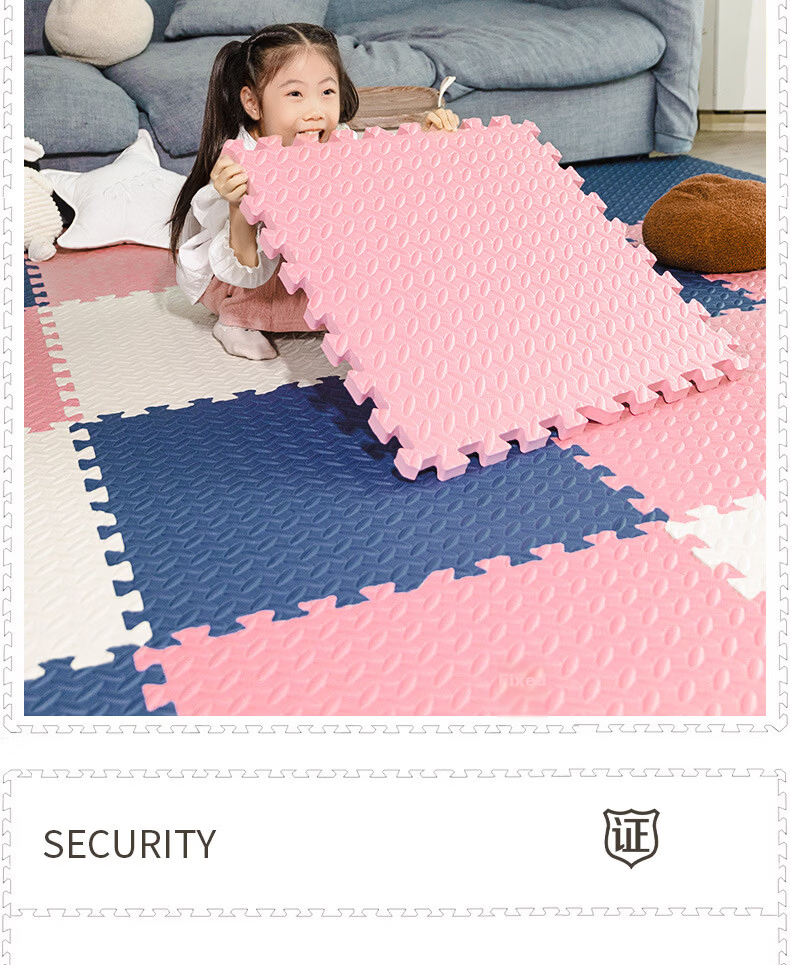 Elephant Dance Large Foam Crawling Mat Puzzle Floor Mat Baby Play Mat Indoor Carpet Bedroom Anti-Fall Mat 10
