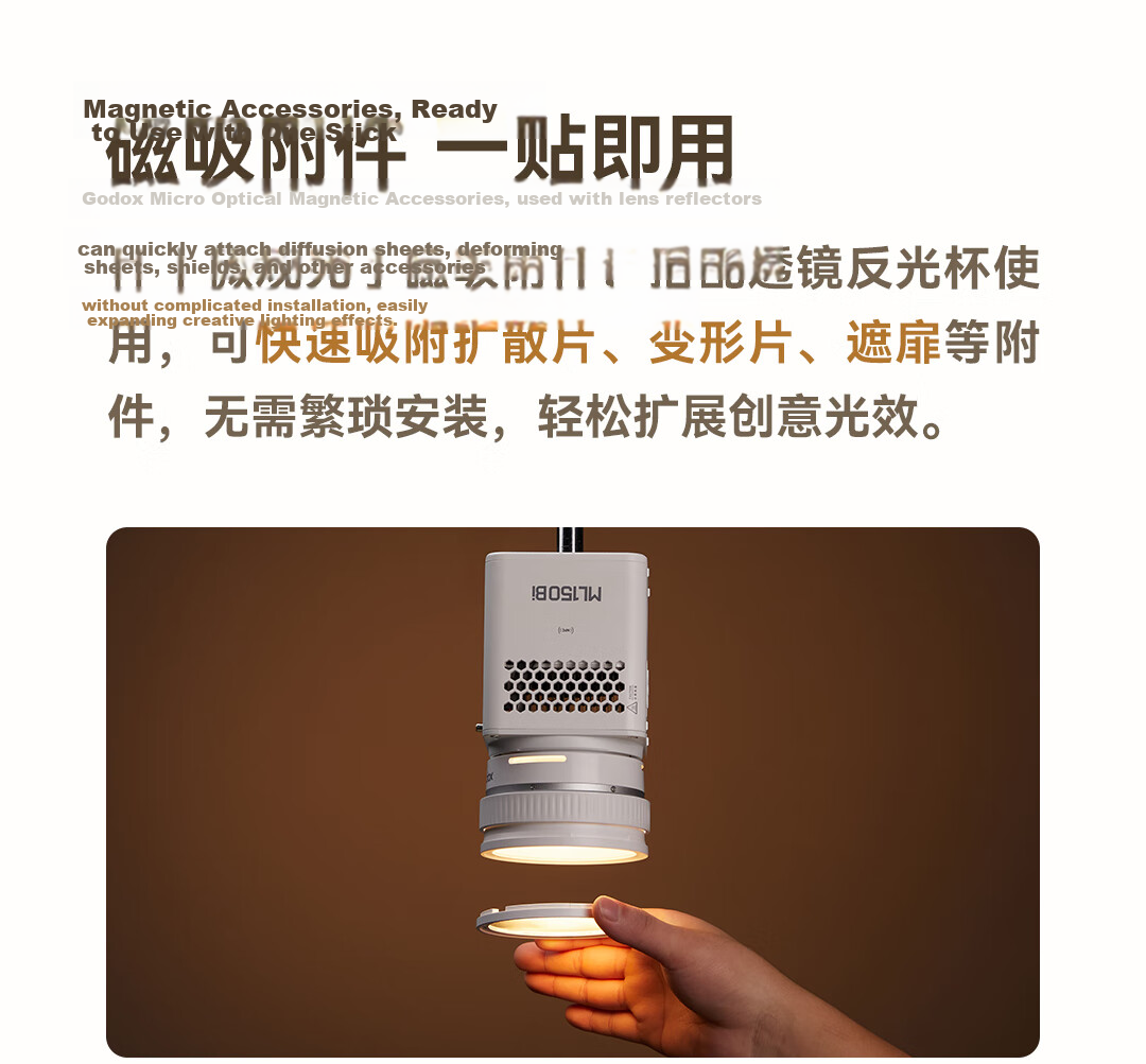 Godox ML150BI Bi-Color Adjustable Portable Night Photography Portrait Fill Light Outdoor Control Film Video Camera Light ML150BI [Battery Not Included] 5