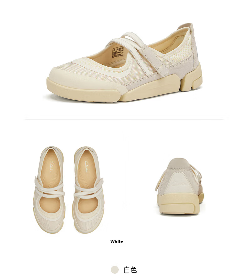 Clarks Trigenic2 Jen Women's New Lightweight Comfortable Three-Part Sole Mary Jane Shoes 18
