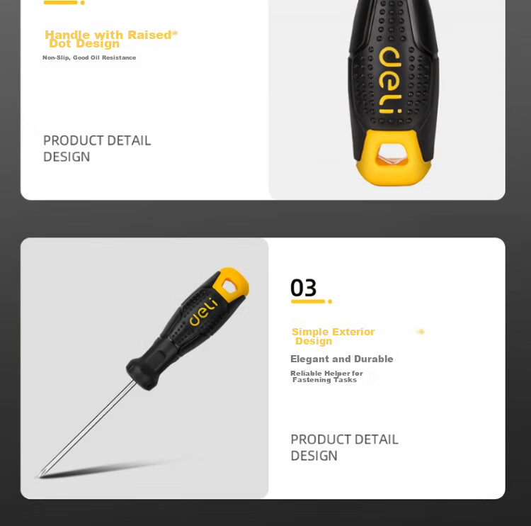 Deli Tool Plastic Handle Phillips Screwdriver PH0x100mm DL623100 (New and Old Versions Shipped Randomly) 14