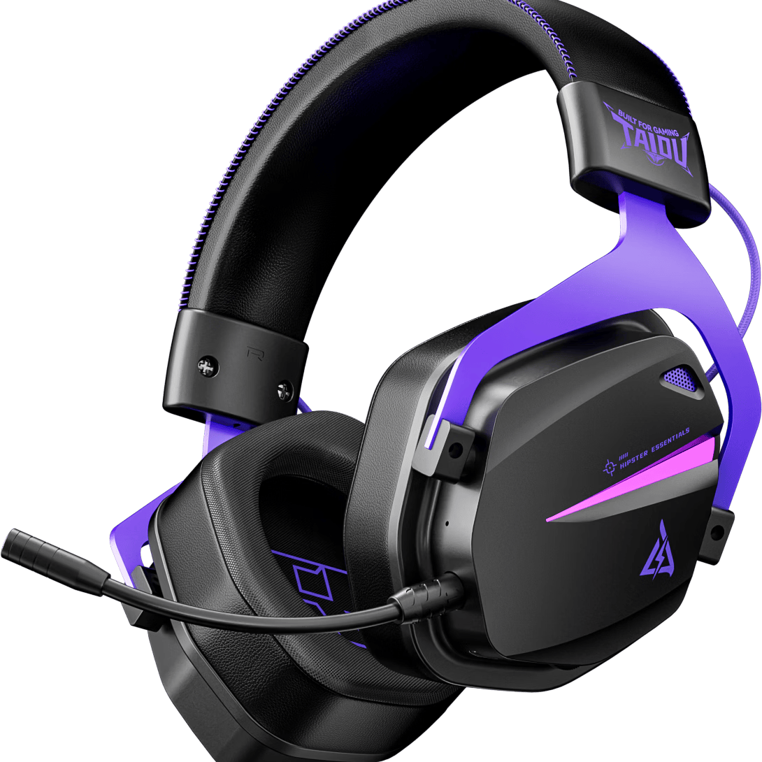 Taidu THS326 Quad-Mode Gaming Headset Bluetooth Wireless Over-Ear 7.1 Ice Cooling Magnetic Ear Cups Wired Esports Delta Operation Fearless FPS Sound Positioning Frostbite Edition