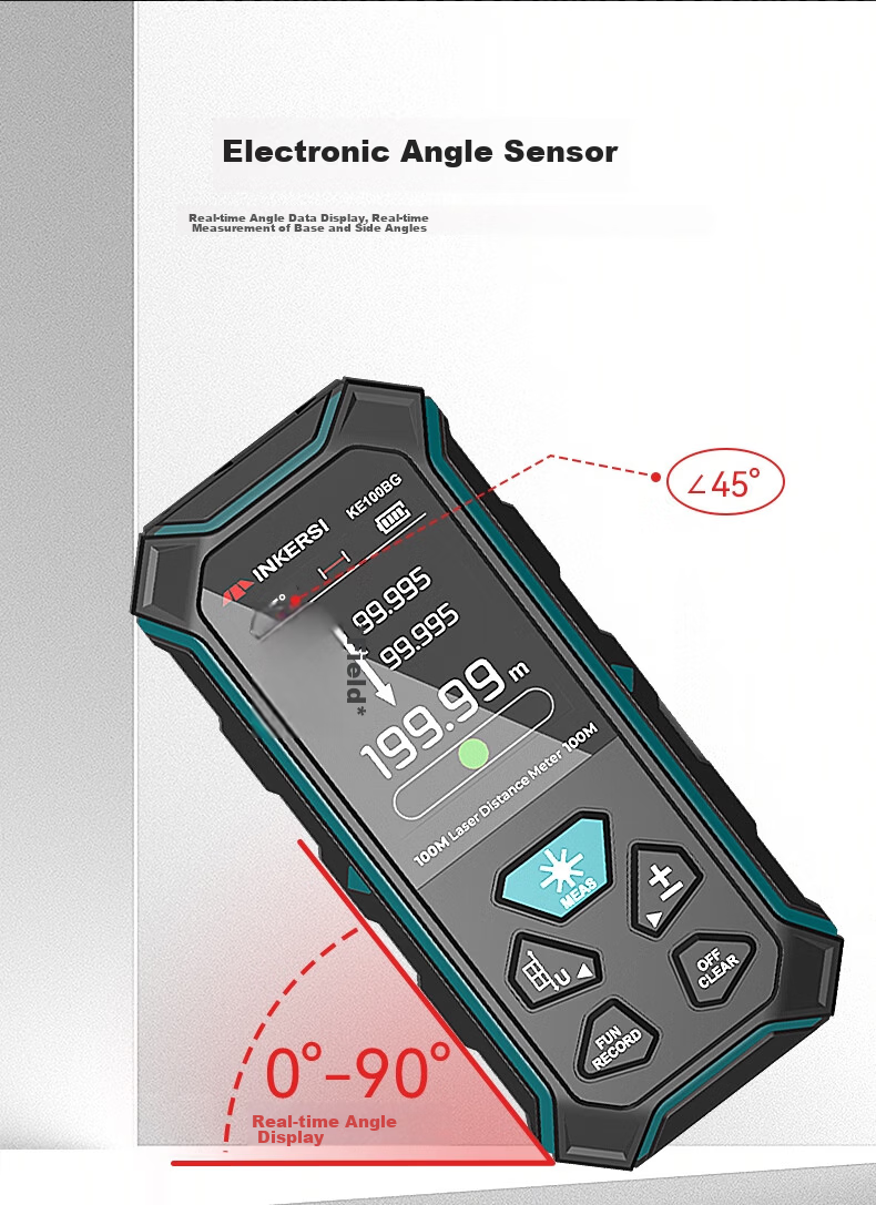 SNDWAY Yingsikes Two-Way Laser Distance Meter High-Precision Electronic Ruler with Magnetic Green Light KE60BG 6