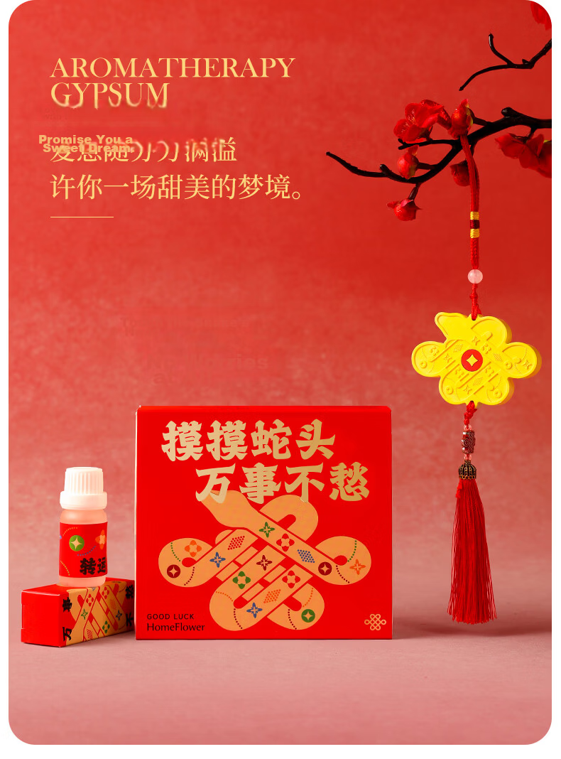 HomeFlower Fortune Aromatherapy Diffuser Stone Hanging Fragrance Air Freshener for Bedroom Wardrobe Car Women's Day Gift 2