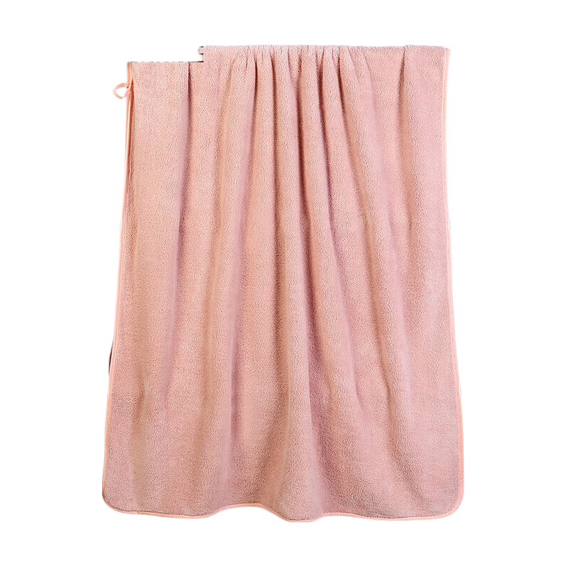 Grace Bath Towel for Women, Summer Absorbent Quick-Drying Home Use Absorbent Men's Shower Couple Style Adult Wrap Towel, Pink, 70*140cm