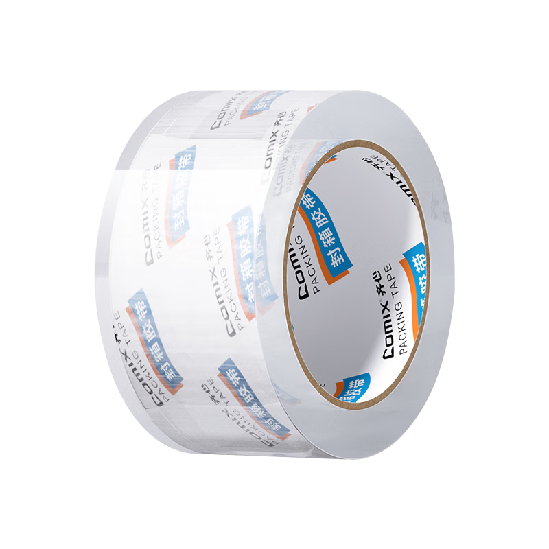 COMIX High Transparency Packing Tape Sealing Tape for Shipping 60mm x 100y x 50um (91.4m/Roll) Single Roll Office Supplies EP30369