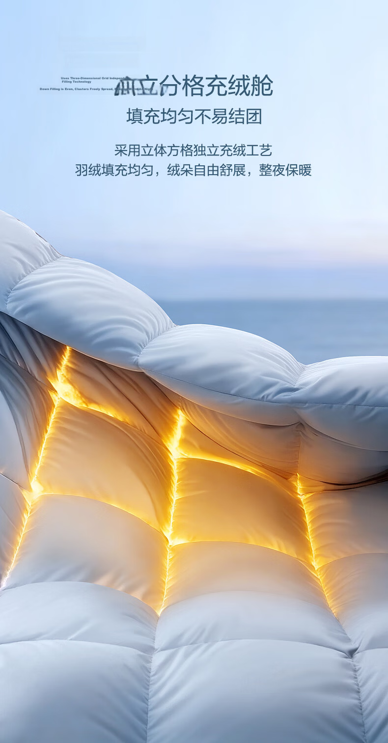 FUANNA x JDear JD Collaboration [Li Xiaoran Same Style] 50% White Goose Down Antibacterial Quilt Core 230×229cm 8