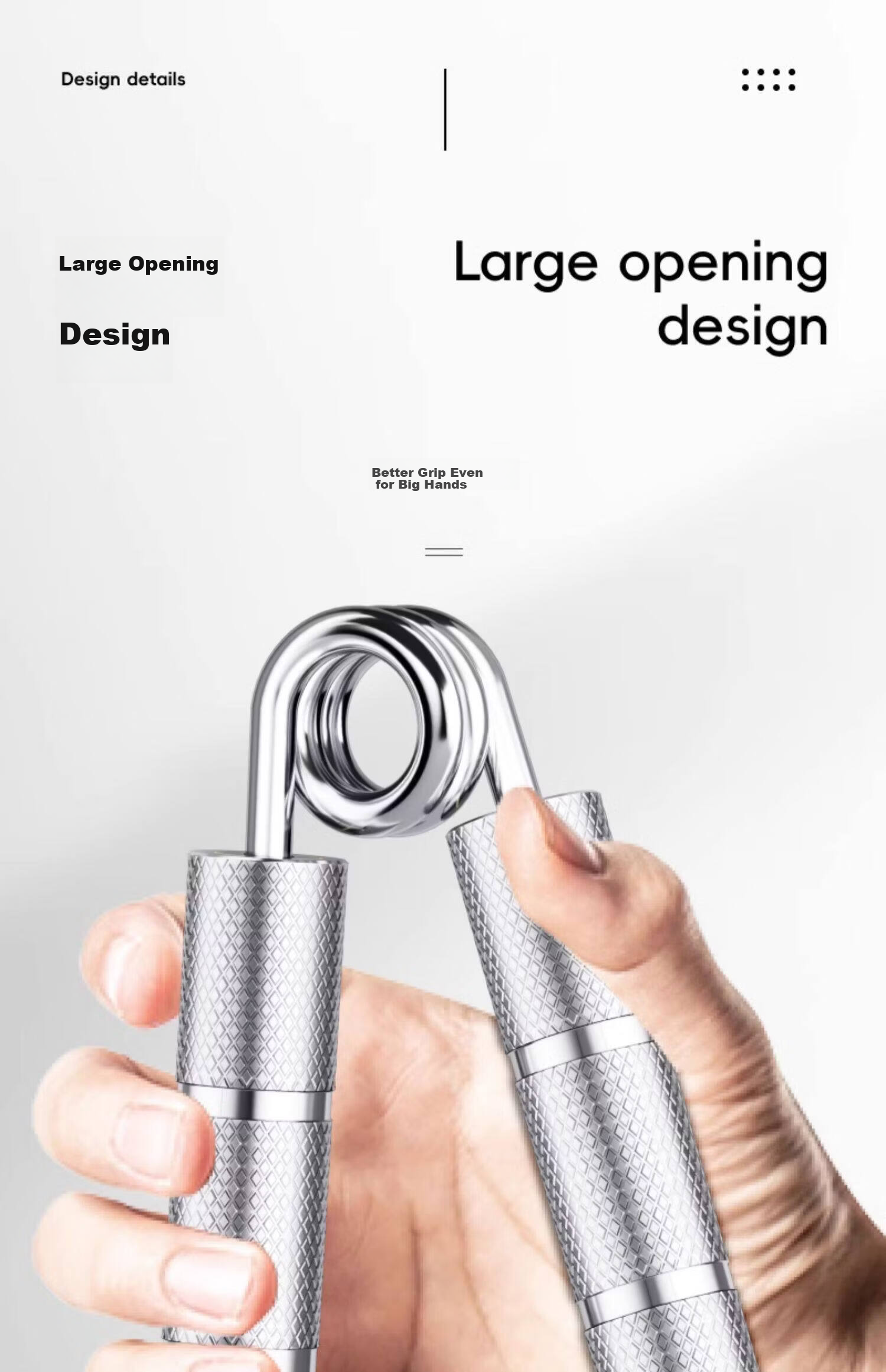 Xinyiwanjia Professional Men's Hand Grip Strengthener Metal Hand Grip Meter Grip Ring Grip Ball Wrist Strength Ball with Hand Grip Tape Thick Version 12