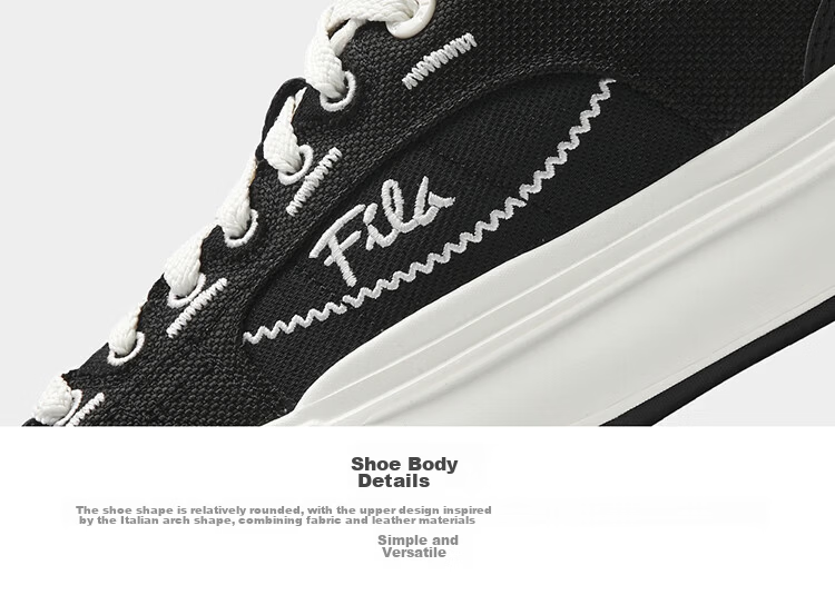 FILA Official Women's Shoes FOSSO 1+ Canvas Shoes 2026 Summer Rock Walking Shoes 1+ Fashion Casual Shoes 46