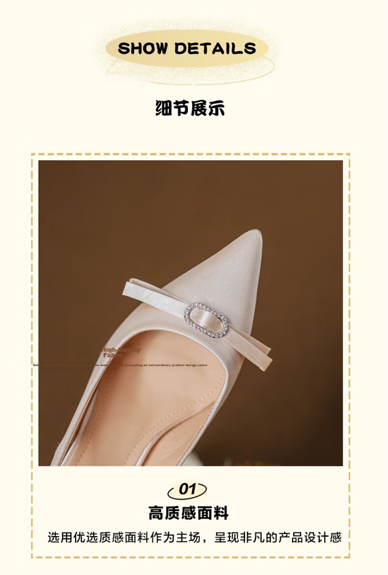 FOOTOPPO Suede High Heels Women Comfortable Non-Slip Black Stiletto Sandals Elegant Pointed Toe High Heels 11