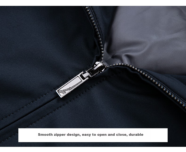 ROMON Lightweight Down Jacket Men Dad Warm Autumn Winter Business Casual Lapel Executive Coat 25030Y Dark Blue XL 26