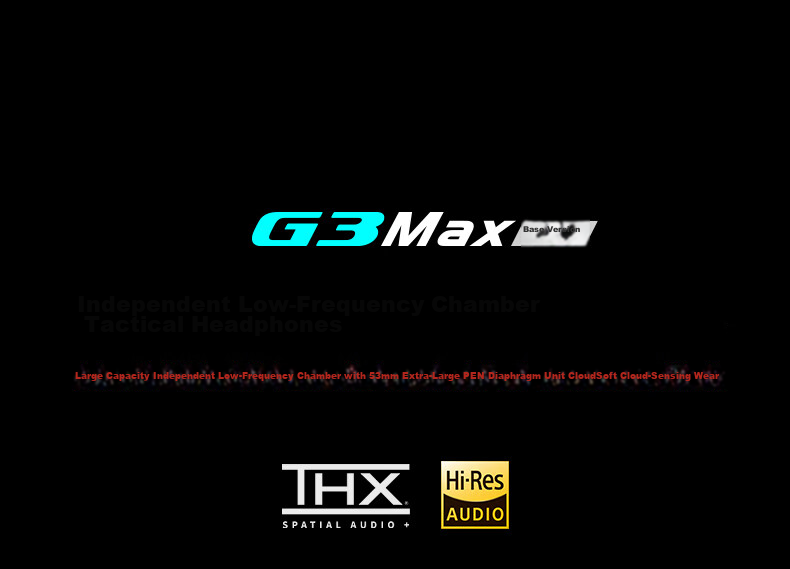 EDIFIER HECATE G3 MAX Base Edition 2.4G Wired Bluetooth Quad-Mode THX Spatial Audio Wireless Gaming Headset Delta FPS Chicken Dinner Black 4