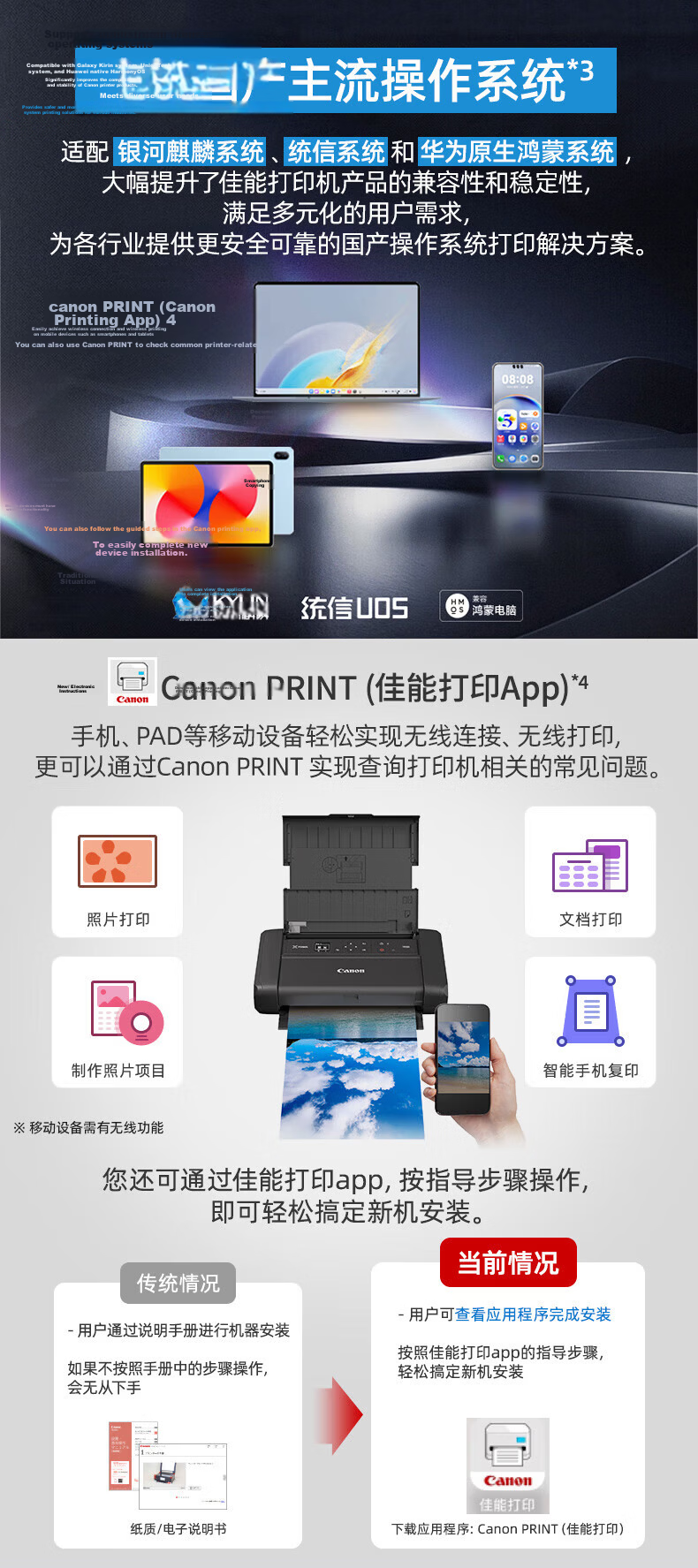 Canon TR160A4 Color Inkjet Portable Business Printer (Includes Standard Accessories + 500 Sheets Copy Paper) 7