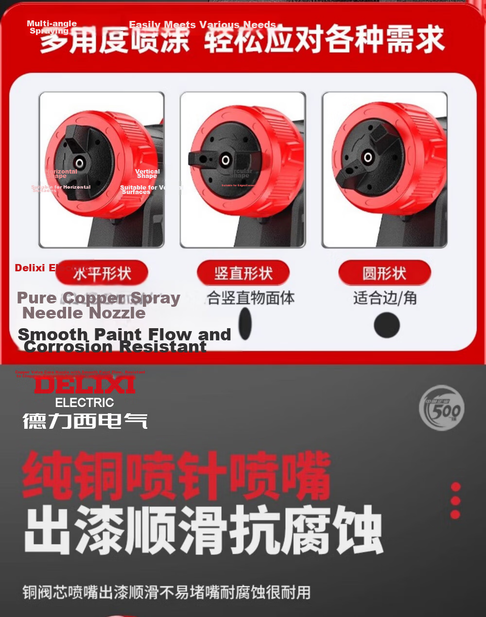 Delixi Brushless High-Power Lithium Battery Electric Paint Sprayer Integrated High Atomization Latex Paint and Oil Paint Spraying Machine 2Ah 23