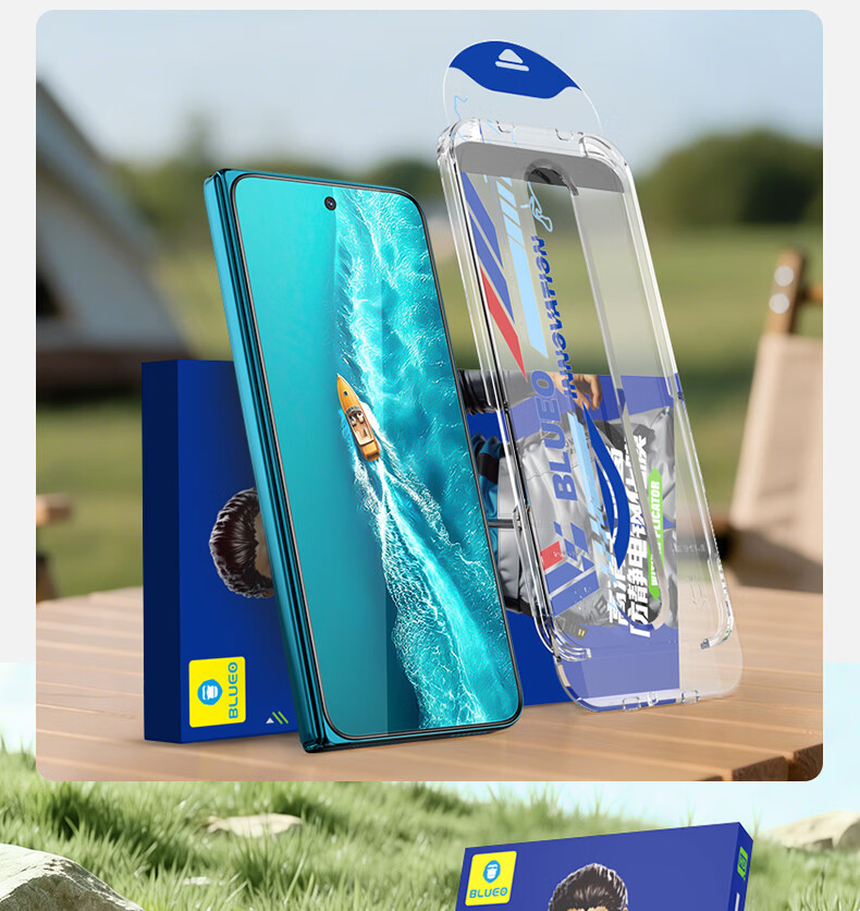 BLUEO Original Clear+ New Space Capsule Screen Protector for VIVO X300 Ultra - Anti-Static, Shockproof, Dust-Free Tempered Glass Film 16