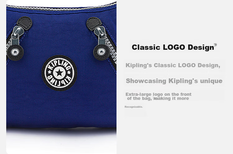 Kipling Fashion Trend NIKKI Blue Women's Shoulder Bag Birthday Gift Crossbody Bag Blue 10