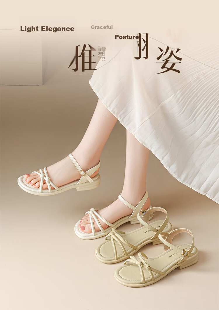 ZHR Women's Flat Sandals 2026 New Summer Non-Slip Casual Shoes AY337 Yellow Size 38 1