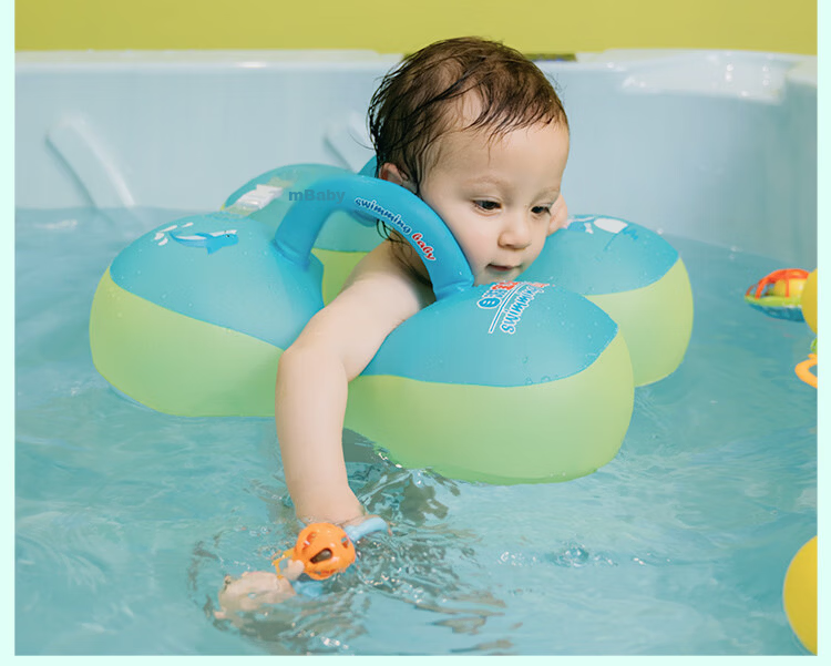 SwimmingBaby Baby Swimming Ring Children's Underarm Float Anti-Tip Double Airbag Anti-Choking Inflatable Life Buoy 8