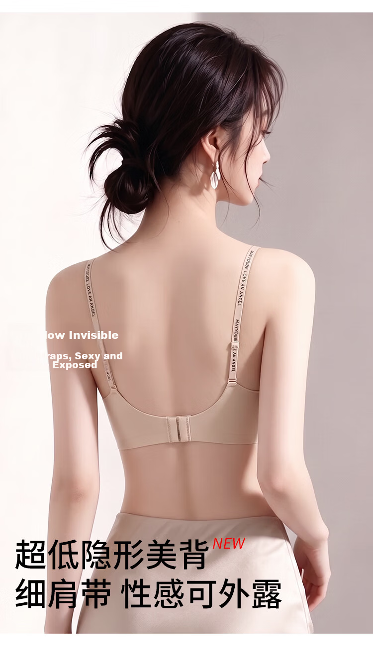 Urban Beauty Foundation Liquid Thin Bra for Women Small Bust Push-Up Anti-Exposure 2026 Thin Straps Convertible Strapless Backless Bra 4