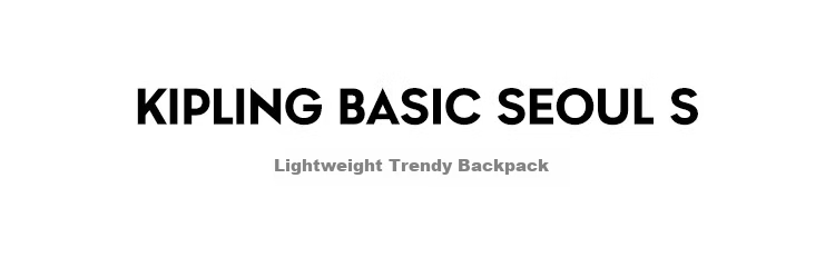 Kipling 2026 New Large Capacity Practical Versatile SEOUL S Blue Base Letter Print Backpack Birthday Gift 1