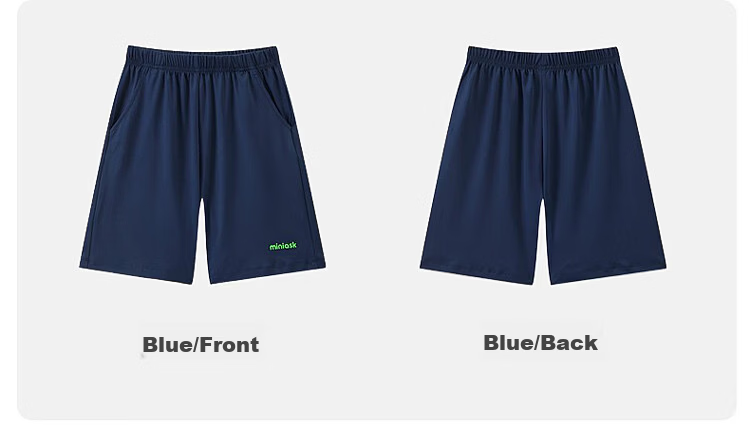 ASK JUNIOR Boys' Quick-Dry Summer Sports Set 2026, Lightweight Breathable Short Sleeve and Shorts Two-Piece, Blue, Size 90 13