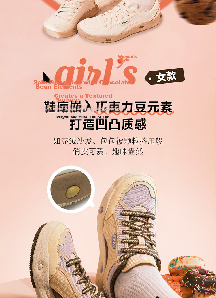 FILAFILA Official Women's COOKIES Retro Canvas Shoes Fashion Casual Sneakers 4