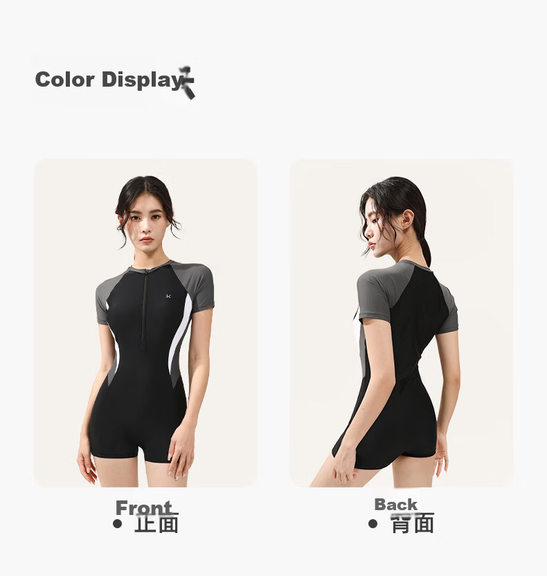 Keep Women's One-Piece Swimsuit 2026 New Professional Tummy Control Slimming Conservative Hot Spring Swimwear 13