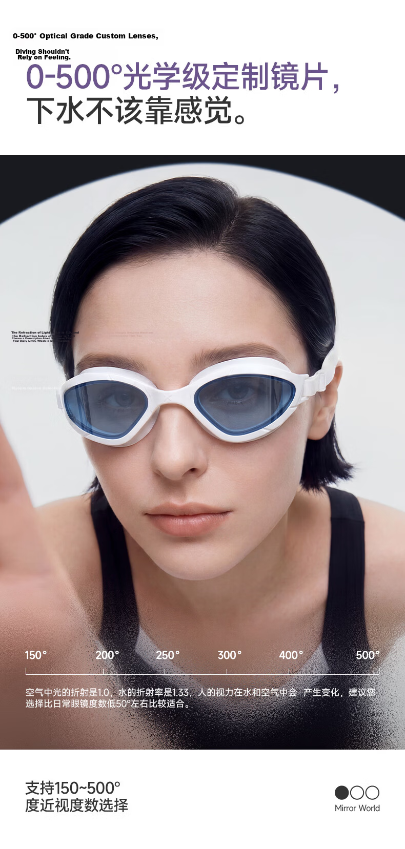 Keep Swimming Goggles HD Waterproof Anti-Fog Unisex Comfortable Adult Swim Glasses 020 Plano Purple Blue 8