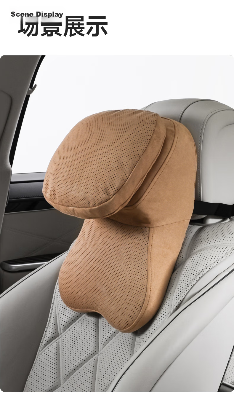 BIMLL Car Aviation Memory Foam Headrest Dual-Core PRO Upgraded Neck Support Maybach Car Neck Pillow Lumbar Cushion 12