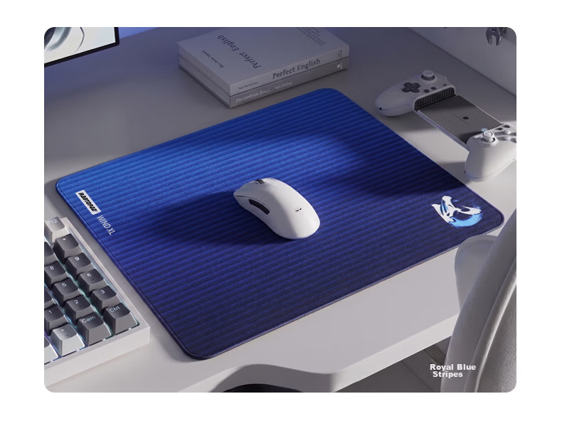 Rantopad Wind Series High-Sensitivity Smooth Thickened Gaming FPS Mouse Pad Microfiber Ultra-Fine Woven Fabric Sunken Edge Large Non-Slip Desk Mat Smoke Rain 13