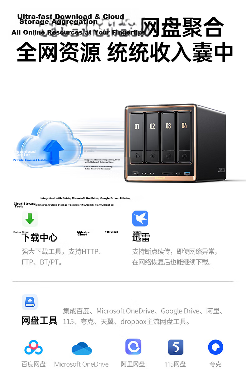 UGREEN Private Cloud DXP4800 GT 8GB 4-Bay NAS Network Storage AI Personal Cloud Home Hard Drive Server Dual 10GbE Ports Compatible with iPhone 17 37