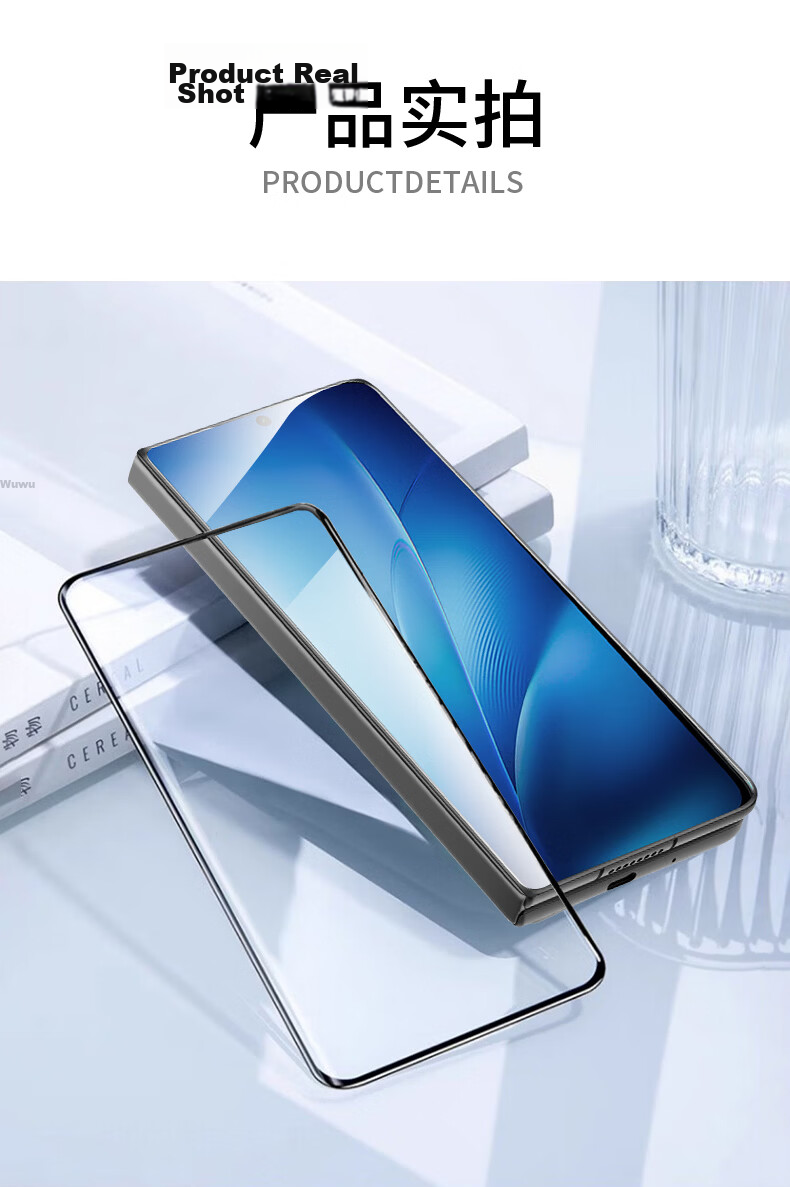 Langling Full Adhesive HD 3D Hot-Bending Film for Vivo X Fold6 Full Adhesive Tempered Glass Foldable Outer Screen Anti-Fingerprint Unlock Explosion-Proof Protective Film Dust-Free Chamber 14