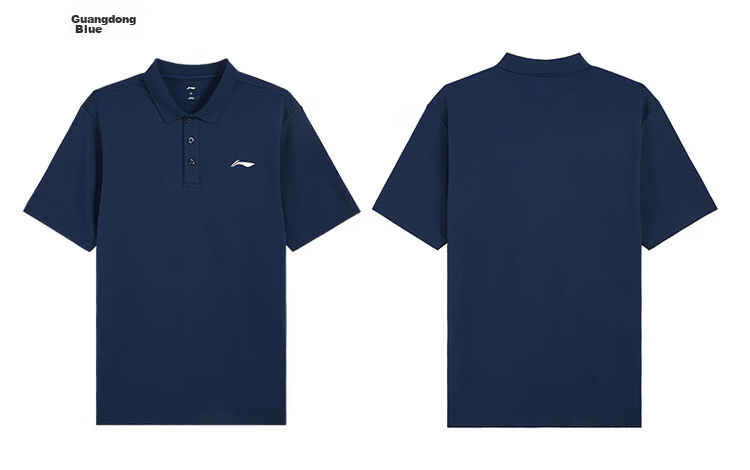 LI-NING Men's Fashion Casual Breathable Sports Polo Shirt Short Sleeve Sport Collar Top 14