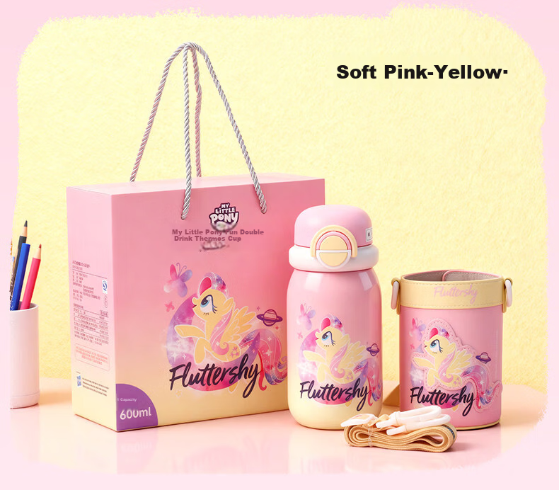 My Little Pony Insulated Water Bottle Purple Yue Purple 600ml 056PU for Girls Students Gift 16