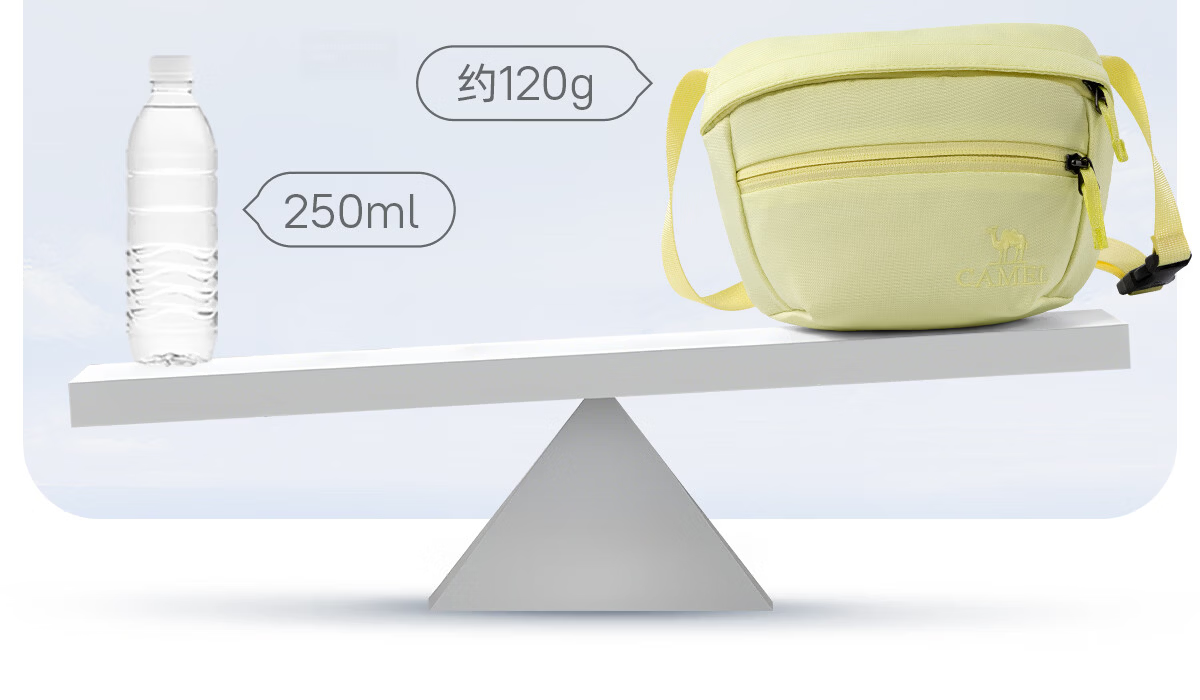 CAMEL Crossbody Small Bag Fashionable Lightweight Shoulder Bag for Women Commuting Travel Sports Waist Pack 3043 11