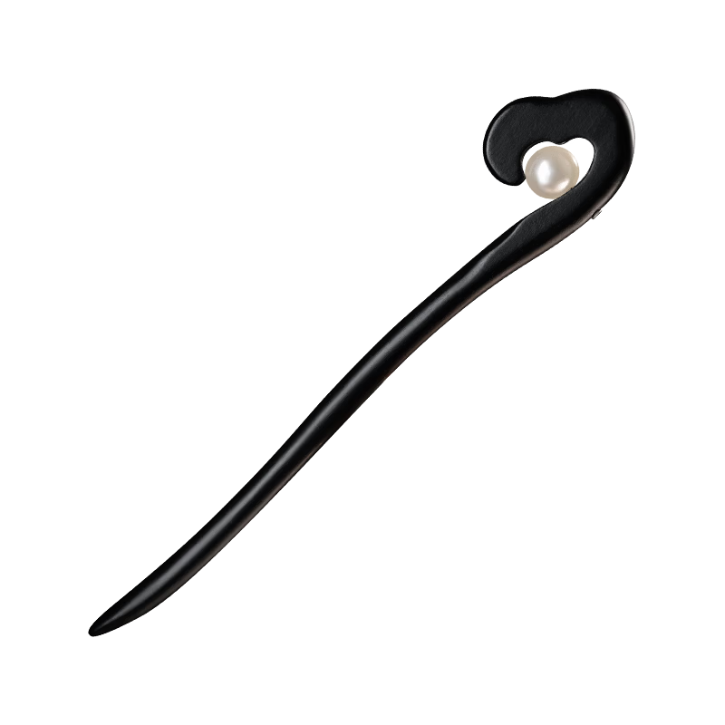 Zhuishi Ox Horn Hairpin Ancient Style Jade Hairpin Women New Chinese High-End Resilient Hairpin Daily Qixi Festival Gift for Girlfriend
