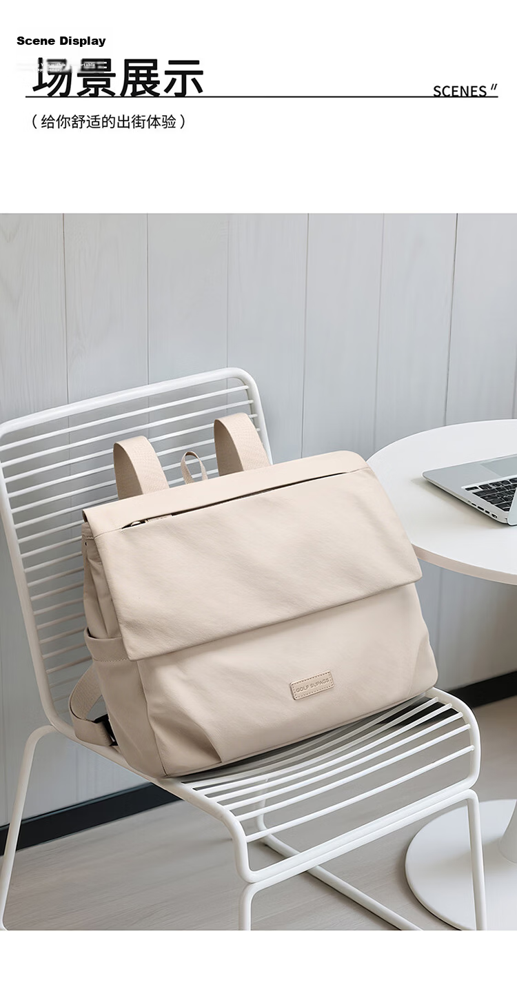 GOLF Casual Women's Backpack 14/16 Inch Laptop Bag Lightweight Shoulder Tote Travel Dual-Use School Bag 25