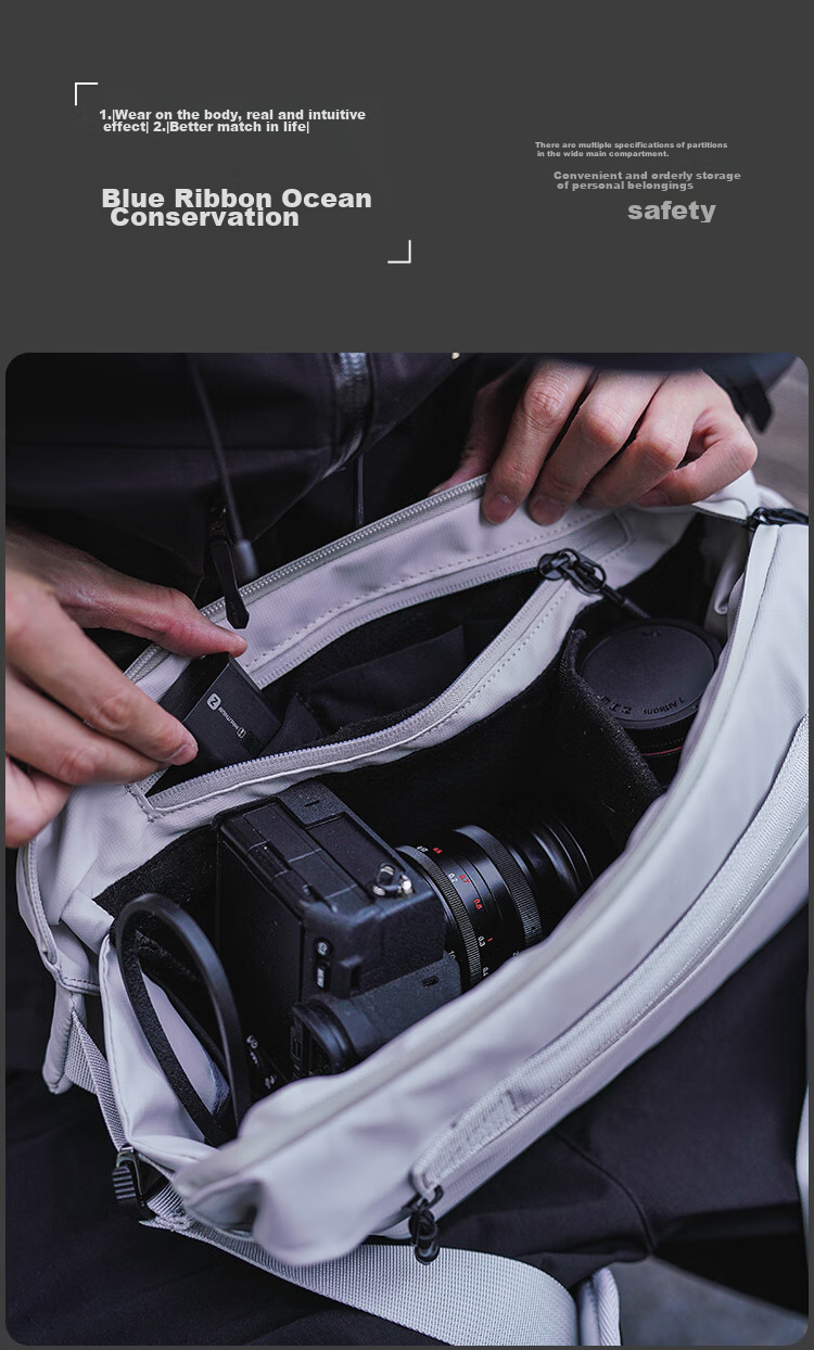 GYXX Polar Star Crossbody Bag for Men And Women, DSLR Mirrorless Camera Bag, Casual Travel Lightweight Shoulder Bag 10