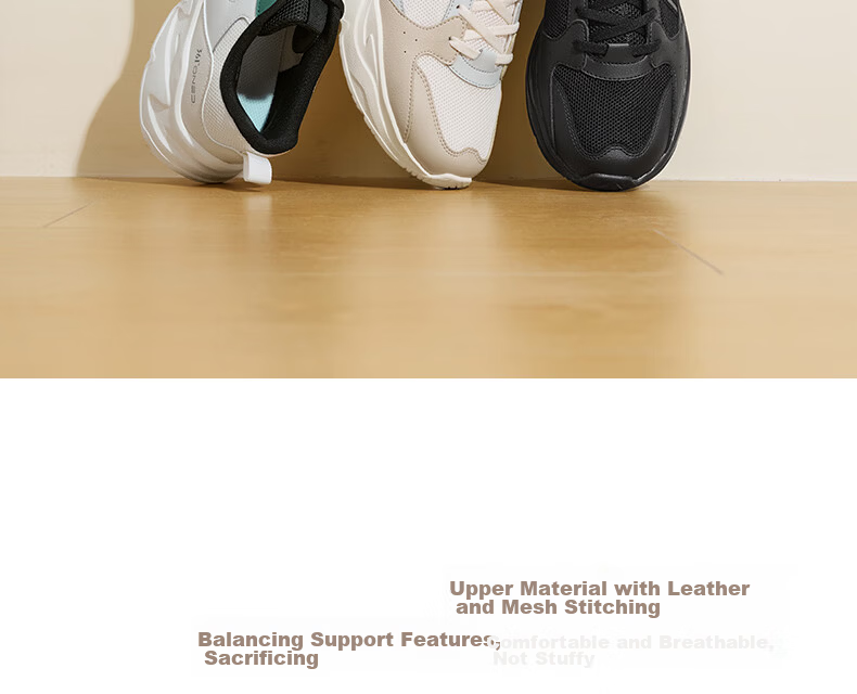 361° Men's Sports Shoes Autumn Comfortable Lightweight Breathable Casual Retro Dad Shoes 672636702-2 6